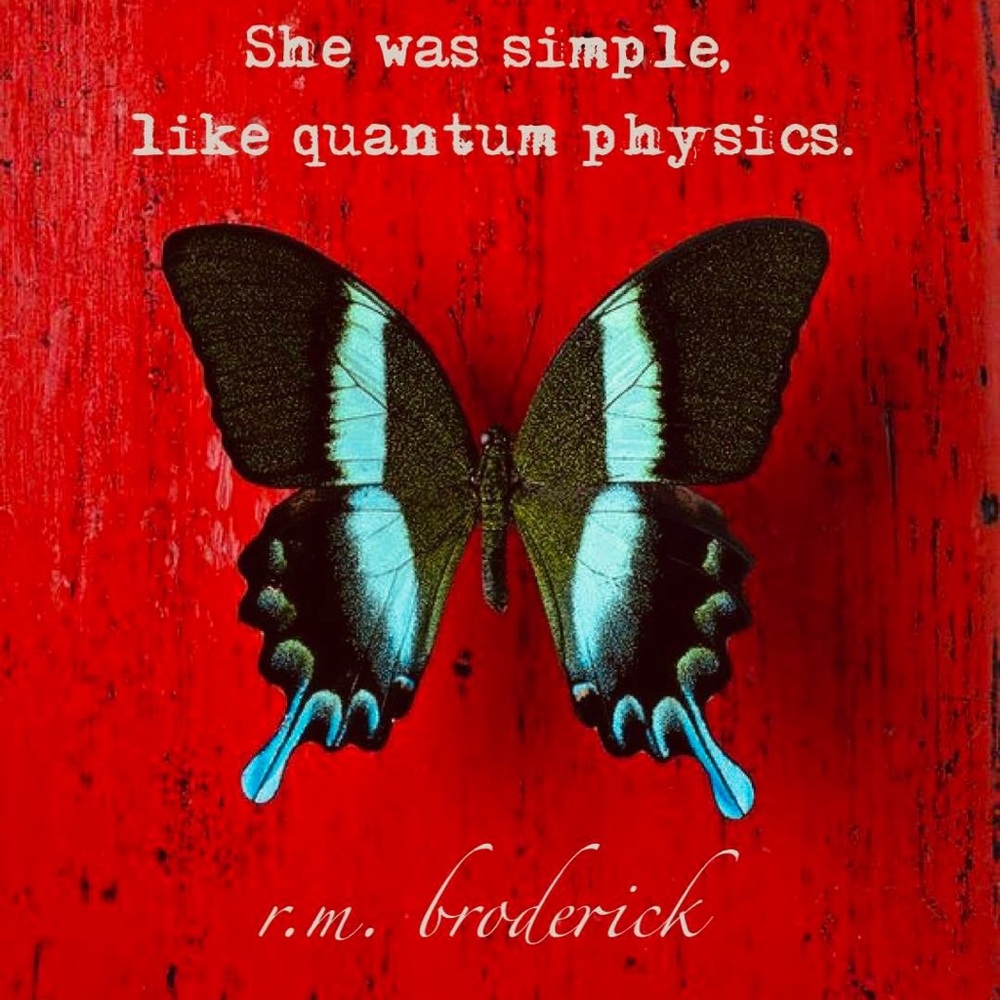 Butterfly Art Print on Red